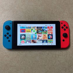 NINTENDO SWITCH V2 Mod With 125 SWITCH GAMES 