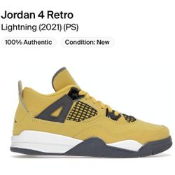 Jordan 4 Retro
Lightning  Preschool Kids Size 1