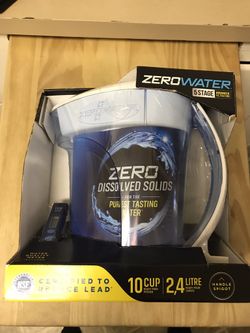 Zero Water Pitcher with 8 Extra Filters.