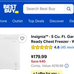  Garage Chest Freezer 