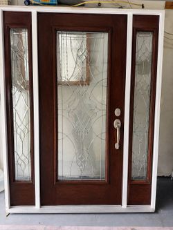 Front entrance Wooden Fiberglass door