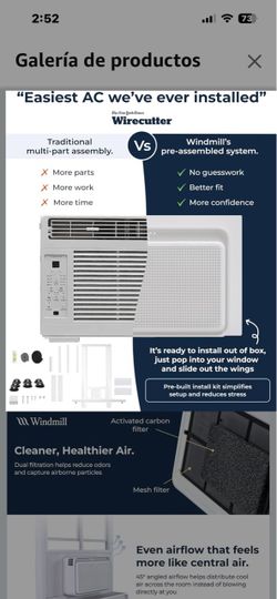 Window air conditioning quiet and smart