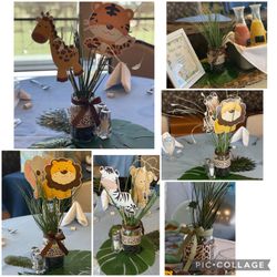 Safari/Jungle Baby Shower Centerpieces 