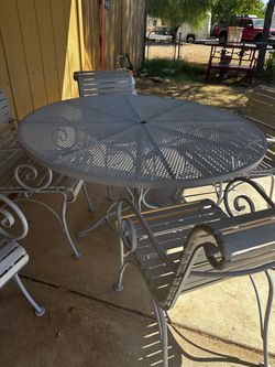 Patio set table and chairs