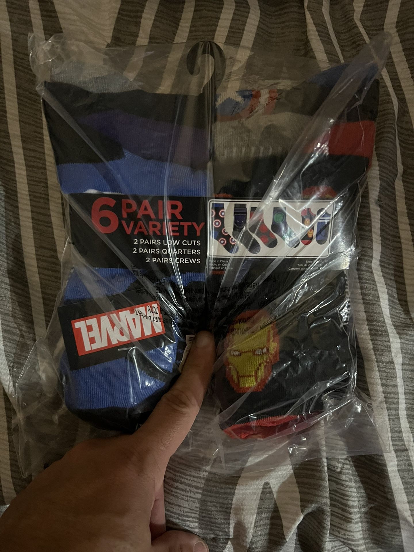 Marvel Socks 6 Pack