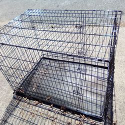 Dog Kennel Xl 42 Black Tray