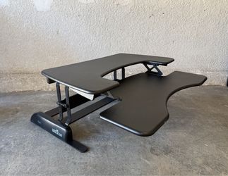 VariDesk ProPlus 36 Ergonomic Standing Desk Riser, Black, Adjustable Desktop Workstation