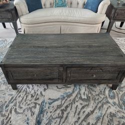 Lift Top Coffee Table & 2 Side Tables 