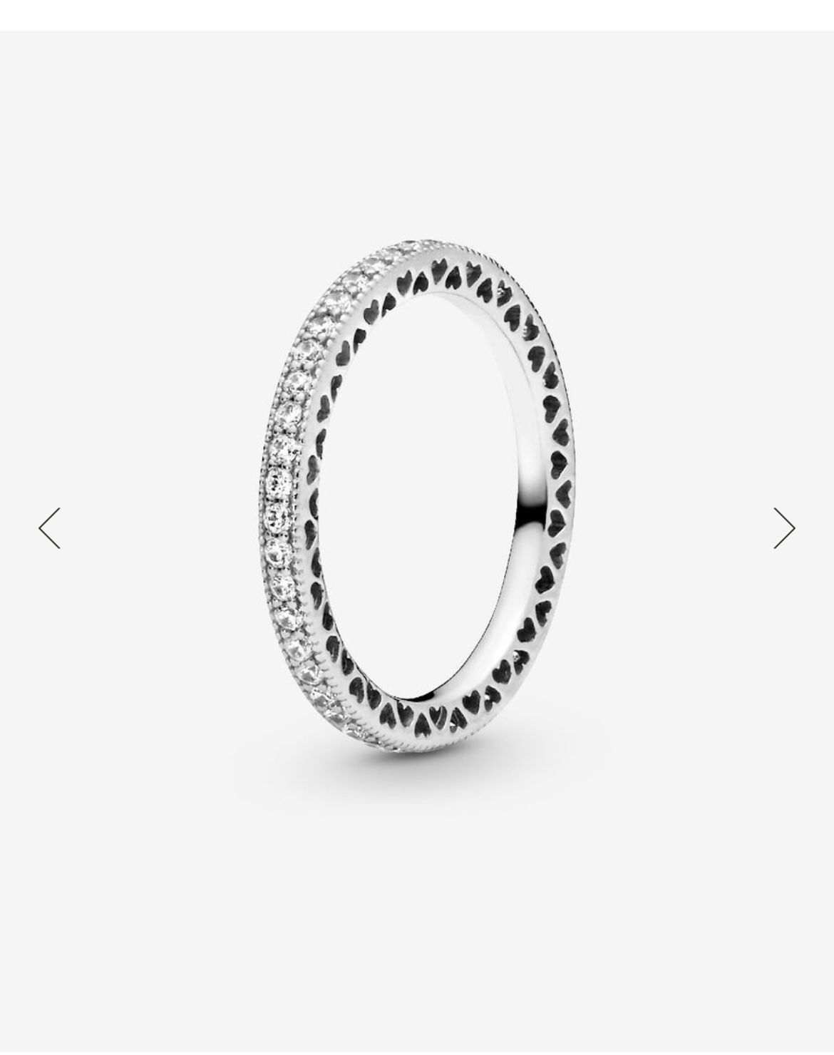 Sparkle & Hearts Ring Sterling silver Ring