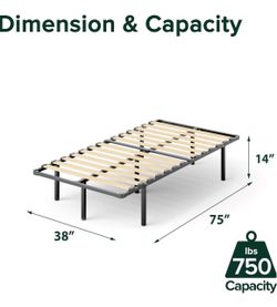 Twin Bed Frame (foldable for easy storage)
