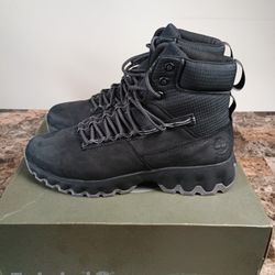 Timberland TBL Edge Mens Waterproof Boots Black Nubuck Size 11.5 TB0A2KT4-001 