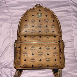 MCM Stark Visetos Studded Backpack ( Large )