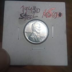 Beautiful 1943 D Steel Penny