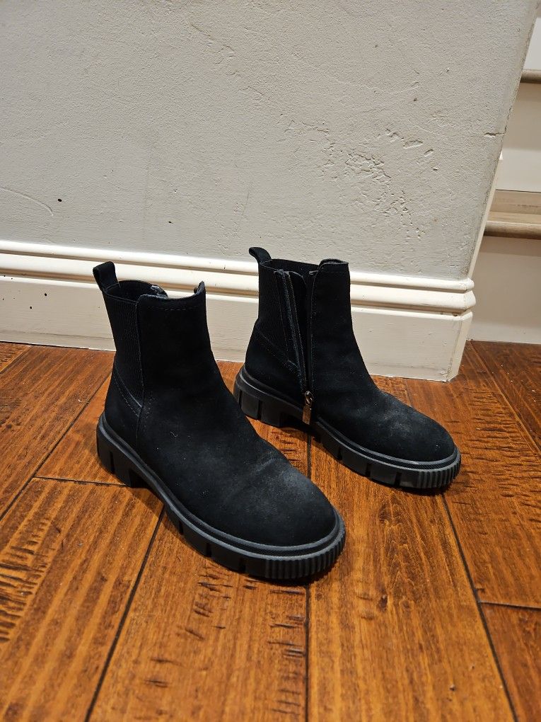 Blondo Waterproof Black Suede Boots 5.5