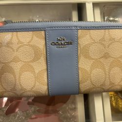 Coach signature canvas wallet 