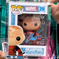 Deadpool Funko Pop "Autographed "