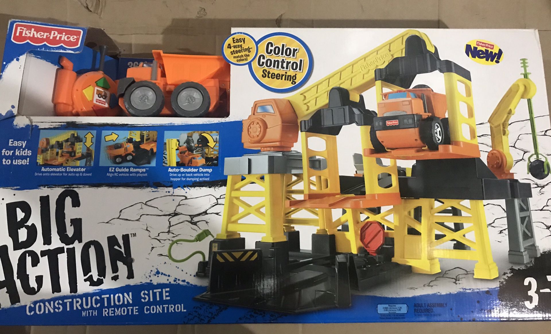 NEVER OPENED box Fisher Price Big Construction Site.