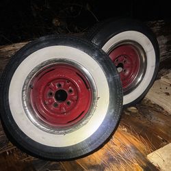 Classic Rims And Tires Pair 
