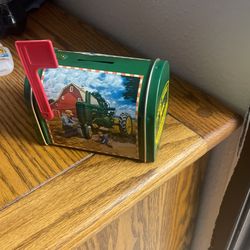 John Deer Mini Mailbox Piggy Bank