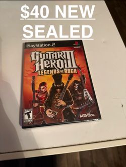 PlayStation 2 Game Guitar Hero 3  Legends Of Rock (NEW Factory Sealed) (NOT FOR RESALE) $40