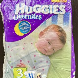 Huggies Overnites Diapers Sz 3 / 15 of 31