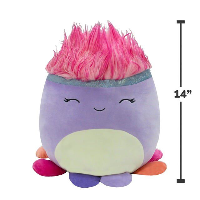 Squishmallows Squish-Doos 14 inch Owyn the Purple Octopus - Child's Ultra Soft Stuffed Plush Toy