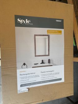 • Style Selections Howell Rectangular Mirror —