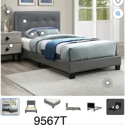 Gray, Brown, Pink, Black Nice TWIN Bed Sale…  With Nice  Mattress 📍 