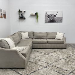Cream Sectional Couch - FREE DELIVERY 