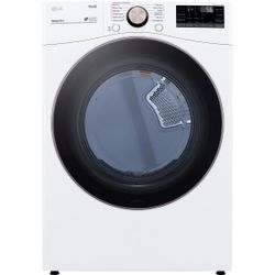 LG DLEX4000W 7.4 cu. ft. Ultra Large Capacity Smart wi-fi Enabled Front Load Electric Dryer with TurboSteam™ and Built-In Intelligence