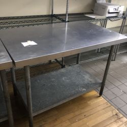 Small Commercial Steel Work Table 