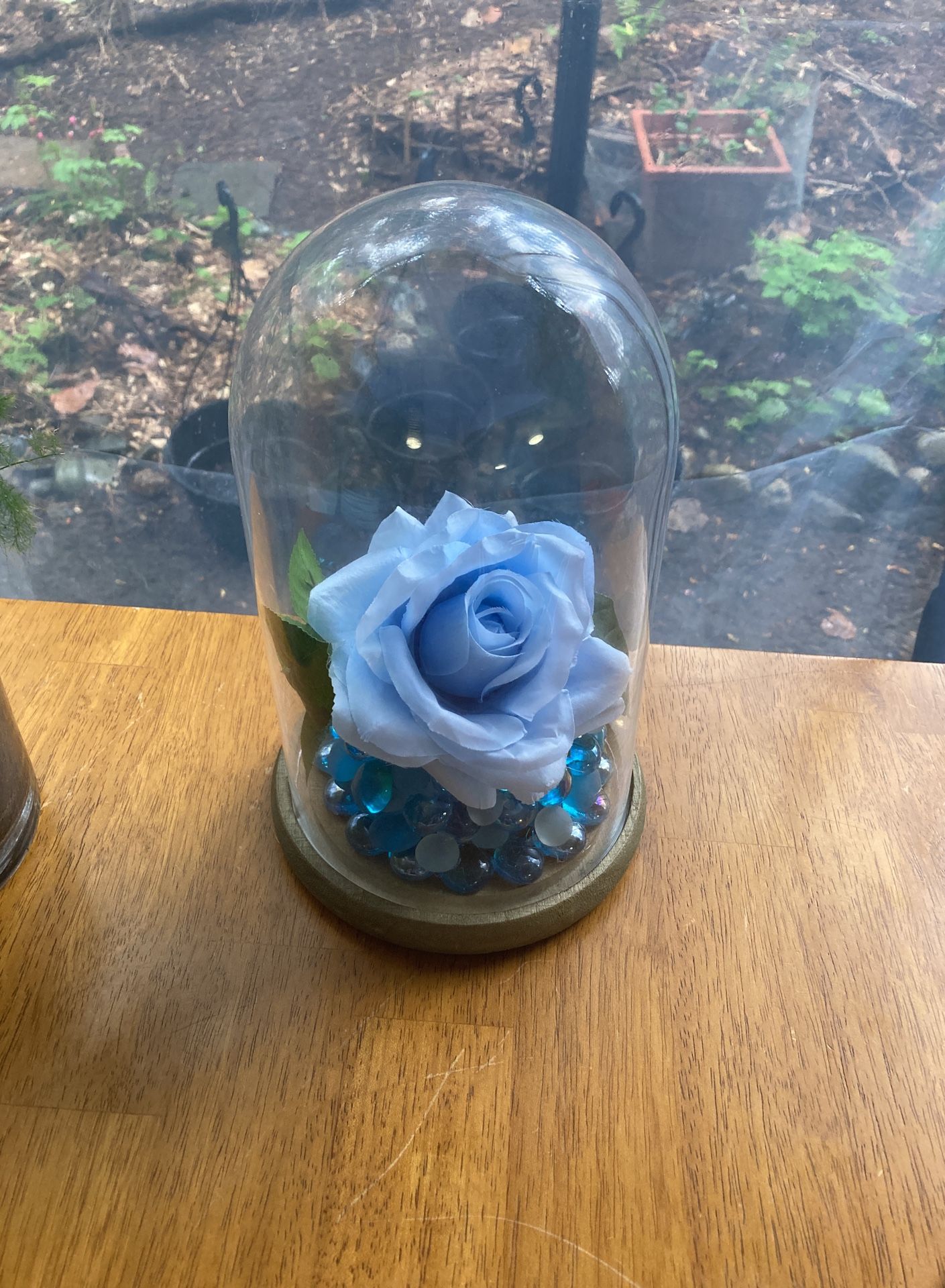 Blue Rose Center Piece
