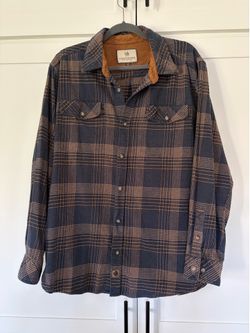 Legendary Whitetails Navy and Brownstone Flannel Large