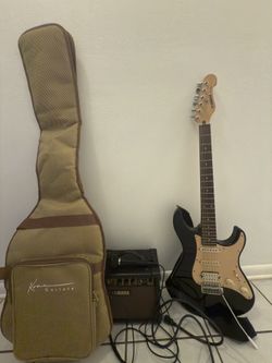 Authentic Yamaha EG112C Electric Guitar With Amp