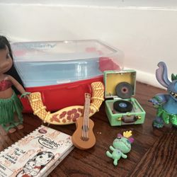Disney Store Animators Collection Lilo & Stitch Mini Doll Playset