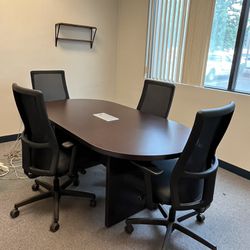 Conference Table With 4 Chairs 