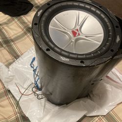 Sub Woofer And Amp Combo