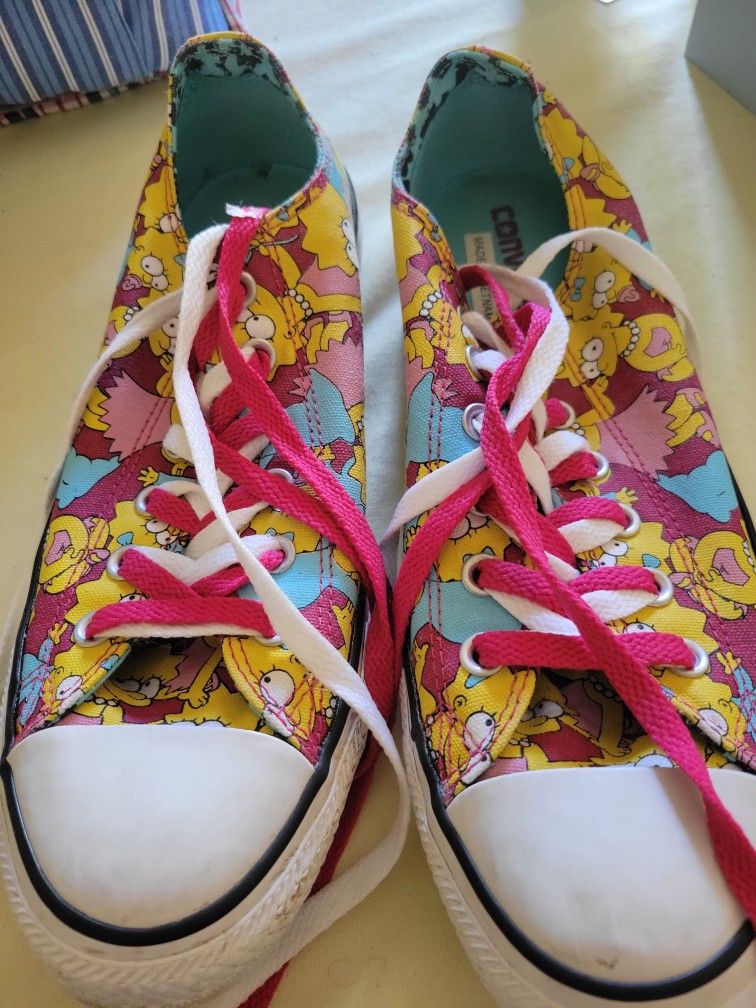 The Simpsons  Converse Maggie Lisa  Sneaker Shoes Sz Women 10 Men 8 Unisex