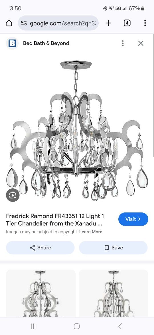 3 Stainless Steel Expensive Chandeliers