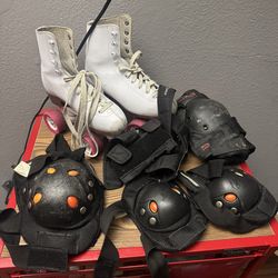 Rollerskates & Pad Protection (Size6)