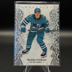 Macklin Celebrini San Jose Sharks Artifacts Hockey Card
