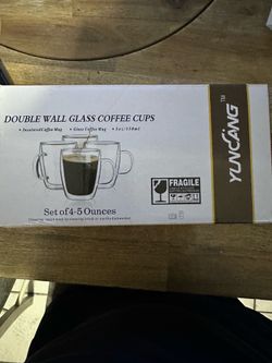 Set of 4.   5 Ounces expresso cups