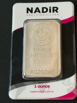 Nadir 1 oz Fine Silver Bar 999