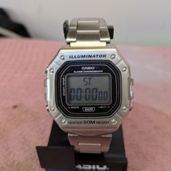 Casio Illuminator Water 50M Resist Alarm Chronograph Watch New 