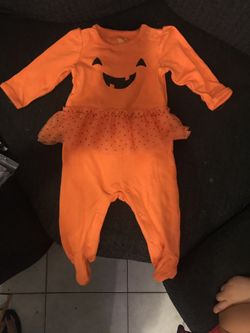 Pumpkin onesie costume