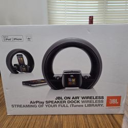JBL On Air Wireless AirPlay Speaker Dock – Like New w/ Box – $95
