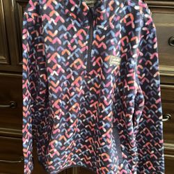 New Eddie Bauer girl 1/4 zip fleece pullover jacket, L
