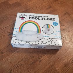 Giant Rainbow Cloud Pool Float