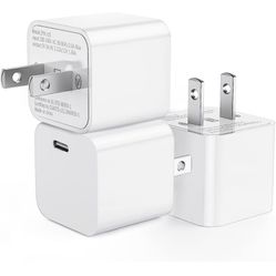 iPhone 14 13 11 Fast Charger Block,【Apple MFi Certified】 3pack 20W USB C Charger Power Adapter Wall Charging for iPhone14 Pro Max/14 Pro/13 Pro Max/12