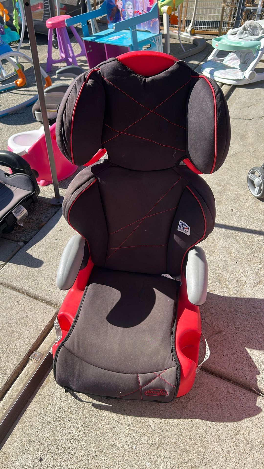 Evenflo Red And Black Car seat